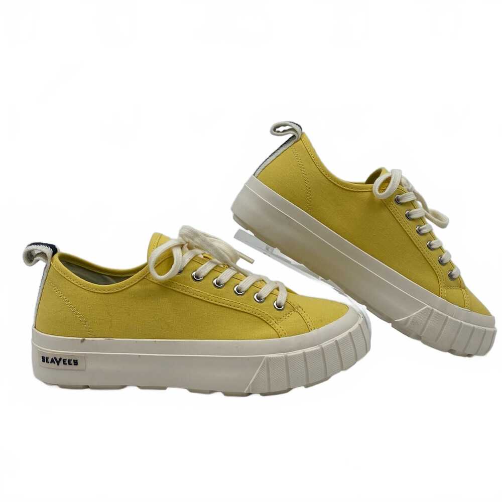 SeaVees Yellow Melrose Platform Sneakers | Women’s Size 8